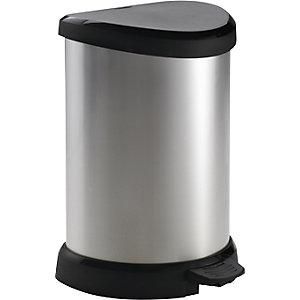 Curver Curver - Cubo De Basura Con Pedal Decobin Semicircular Capacidad 15 L