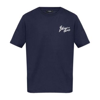 Balmain Hombre, Camisetas, Azul, Talla: 3XL