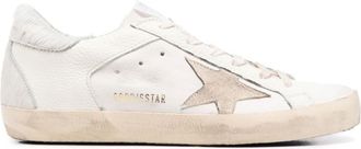 Golden Goose White Distressed Sneakers