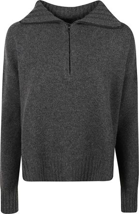 Max Mara Crasso V-neck Trui - Dames - V-hals truien - Grijs - XS - Kasjmier - Truien & Vesten