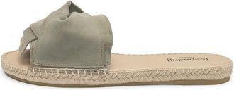Espadrij Plage Boucle Velour Sandalen f&uuml;r Damen | beige
