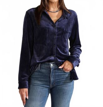 Dansko Plush Maeve Shirt In Navy