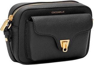 Coccinelle Womens Mini Crossbody Bag Black Cowhide - Crossbody-Bags