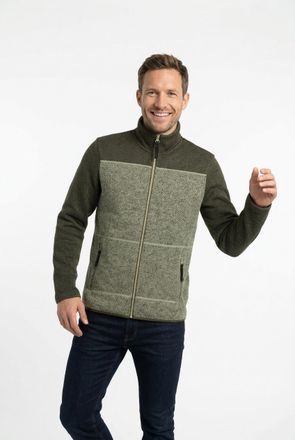 Icepeak Fleecejacke ICEPEAK AGEN, Herren, Gr. XXL, light gr&uuml;n, Obermaterial: 100% Polyester, Jacken Fleecejacke, sportlicher Stil, aus schnell trocknendem The