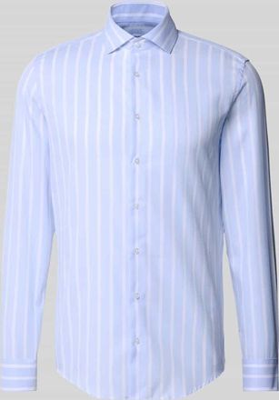 Seidensticker Slim Fit Business-Hemd aus Baumwolle mit Kentkragen in Bleu, Gr&ouml;&szlig;e 38