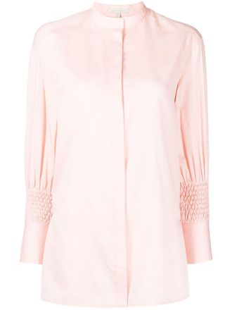 Shiatzy Chen cotton embroidered sleeve shirt - women - Cotton - 38 - Pink
