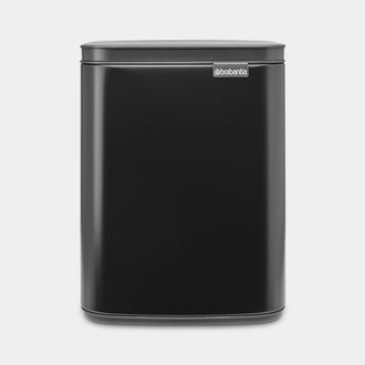 Brabantia Bo Waste Bin 7 L Rectangular Acero Negro