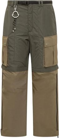 Moncler Cargo Broek - Heren - Straight fit broeken - Groen - M - Nylon - Broeken
