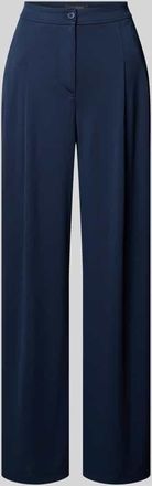 Lauren Ralph Lauren Wide Leg Stoffhose mit hohem Bund Modell CHABRELL in Marine, Größe 36