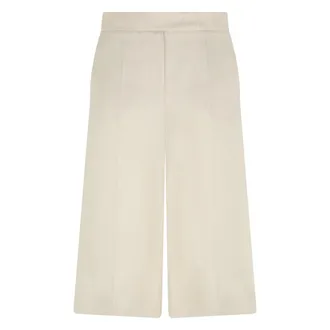 Max Mara Long Shorts, female, Beige, Size: 2XS Linen Shorts