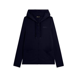 Freddy Felpa Cappuccio Zip con strass e inserto effetto seta