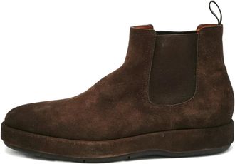 Santoni Stivali in pelle scamosciata - Marrone