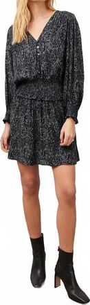 Rails Zana Dress In Charcoal Abstract Animal
