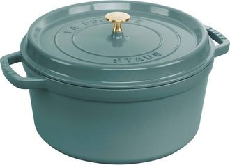 Staub La Cocotte Olla Redonda De Hierro Fundido 2,2 L, Eucalipto