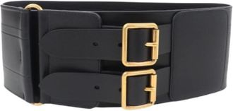 Dior Pre-owned Vintage Leren Riem - Dames - Vintage Accessoires - Zwart - ONE Size - Leer - Vintage