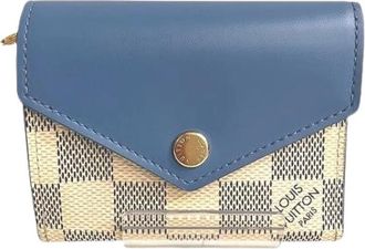 Louis Vuitton Pre-owned Wallets, female, Multicolor, Size: ONE SIZE Pre-owned Portefeuille Zoe Damier Azur Wallet