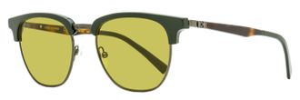 Ferragamo Ferragamo Mens Square Brow Line Sunglasses SF307S 302 Green /Havana 53mm