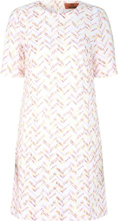 M Missoni Embroidered Zig-Zag Mini Dress