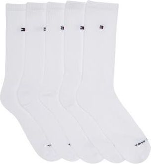 Tommy Hilfiger 1/2 Terry Crew Socks - 5-Pack in White at Nordstrom Rack