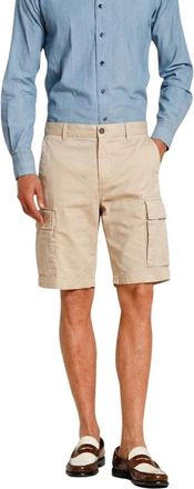 Mason's Cargo M74 Bermuda - Heren - Korte Broeken - Beige - S - Katoen - Korte Broeken