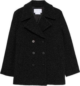Harris Wharf London double-breasted wool coat - Black
