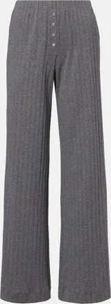 Leset Pantaloni Pointelle in cotone a gamba larga