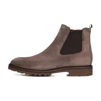 Floris Van Bommel Schoenen, Heren, Bruin, 46 EU, Su&egrave;de, Taupe Su&egrave;de Chelsea Boots
