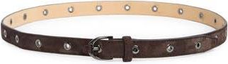 Longchamp Leather Belt in Ebony at Nordstrom Rack