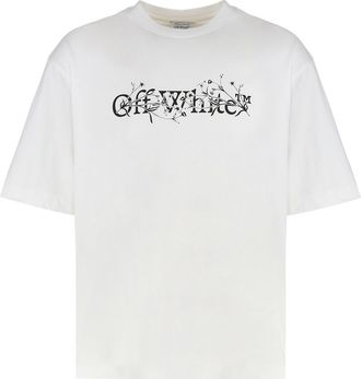 Off-white Cotton Crew-neck T-shirt