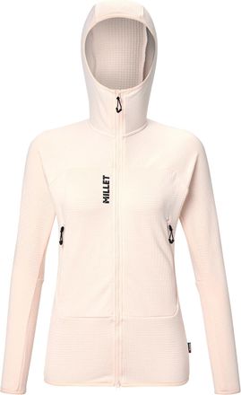 Millet Fusion Grid Textured Grid Pattern Hoodie