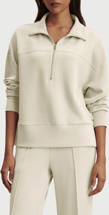 Varley Kayleight Half Zip Sweatshirt in Pristine at Nordstrom, Size X-Large