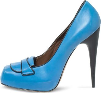 Marni Pumps con plateau 135mm in pelle - Blu