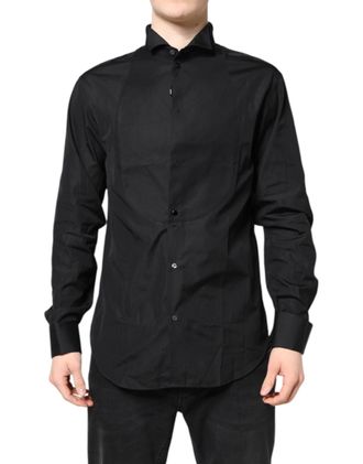 Emporio Armani Cotton Long Sleeves Formal Dress Mens Shirt (Pre-Owned)