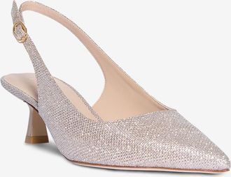 Stuart Weitzman Glitter-Riemchenpumps Stuart Sculptural 50