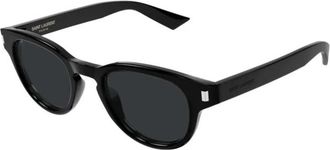 Saint Laurent SL 876 Zonnebrillen - Heren - Zonnebrillen - Zwart - 48 MM - Accessoires