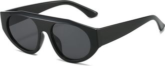 Generic Large Frame Men Outdoor Sunglasses Women Driving Commuter Sun Glasses(Black)