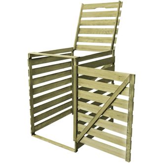vidaXL Vidaxl - Cobertizo Para Contenedor De Basura De Madera Impregnada 240 L