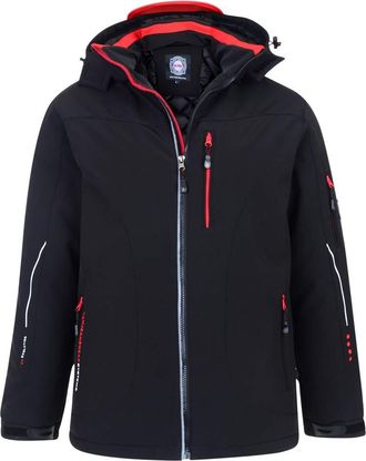 KAM Water Proof Soft Shell Padded Performace Jacket With Detachable Hood (KV59) In 3XL