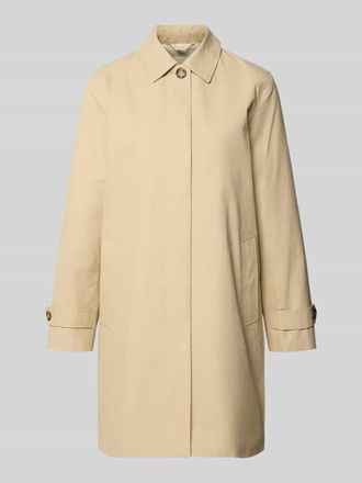 GANT Mantel mit verdeckter Knopfleiste und &Auml;rmelriegeln in Beige, Gr&ouml;&szlig;e XXL