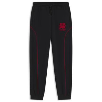HUGO BOSS x RB stretch-cotton sweatpants with bull motif