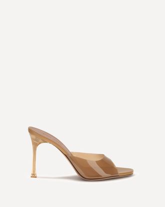 Amina Muaddi Sandali Mules Alexa Glass Woman 40