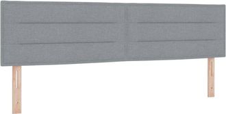 vidaXL Cama Con Somier Con Colch&oacute;n Gris Claro 180 X 200 Cm Tela Vidaxl