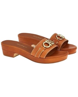 Ferragamo Gancini Leather Mule