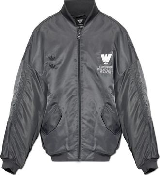 adidas Chavarria Bomberjack - Heren - Bomber jackets - Grijs - L - Katoen - Jassen