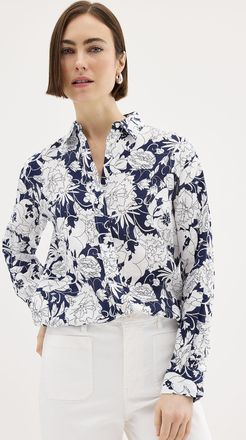 Lauren Ralph Lauren Womens Contrasting garden linen shirt