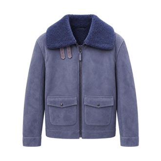 Dolce & Gabbana Heren, Jassen, Blauw, Maat: XL Su&egrave;de