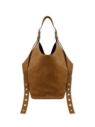 Dondup Brown Big Hobo Leather Bag