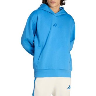 adidas All SZN Oversize Fleece Pullover Hoodie in Ray Blue// at Nordstrom, Size Xx-Large R