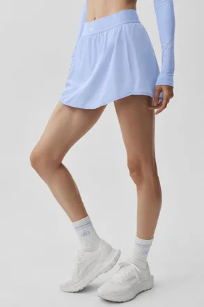 Alo | Match Point Tennis Skirt in Light Provence Blue, Size: Medium