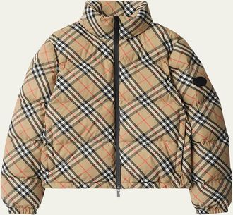 Burberry Ambleside Check Puffer Jacket